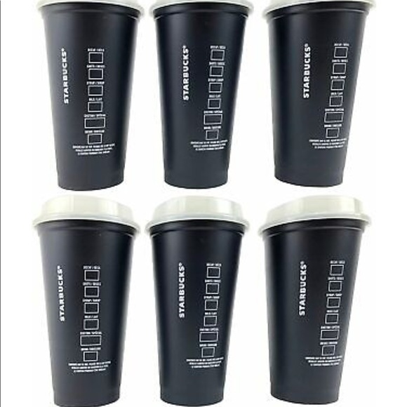 Starbucks GLOW IN THE DARK/ COLOUR CHANGING Halloween reusable hot cups pck of 6 - Picture 4 of 6